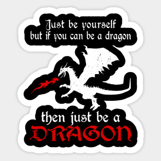 Dragon UFO Dreams Ignite Your Wardrobe with Mythical Fusion Styles Sticker